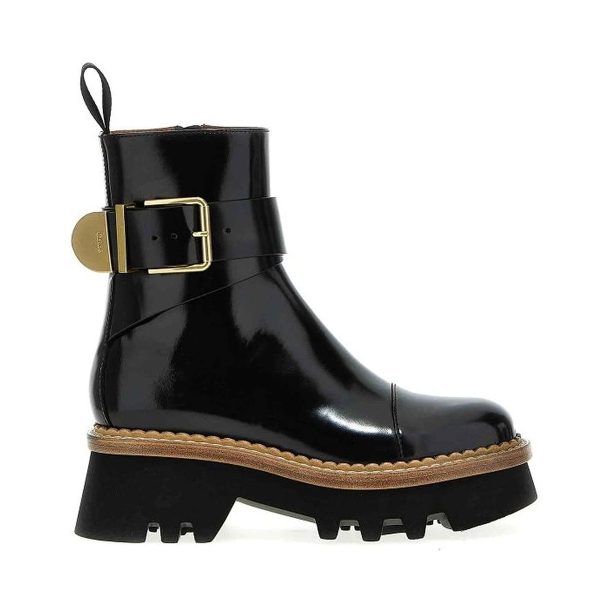 Black Calfskin Ankle Boots