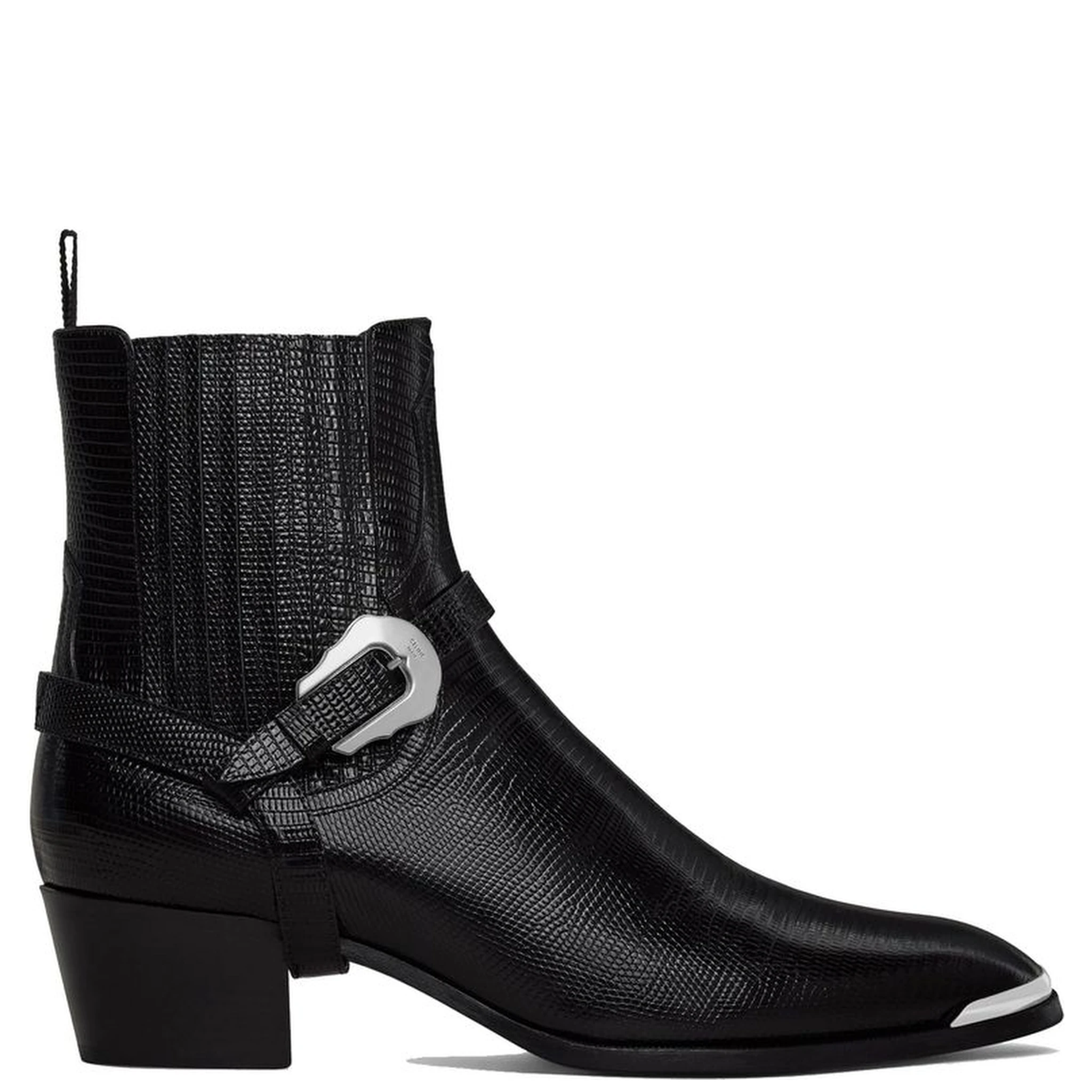 Black Calfskin Chelsea Boots