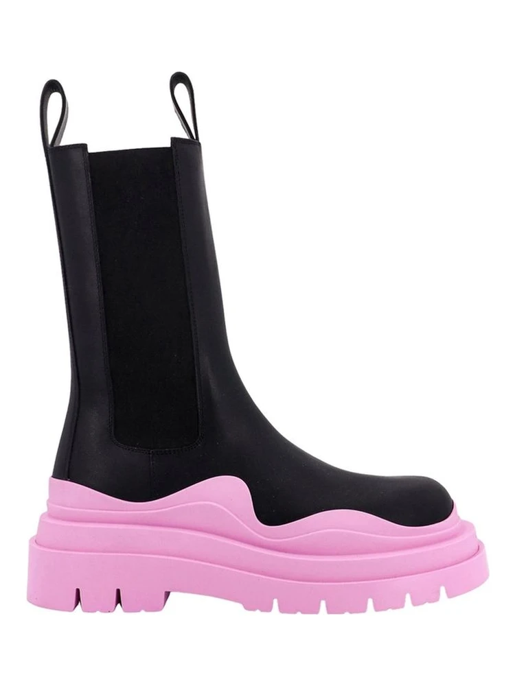 Black Calfskin Chelsea Boots