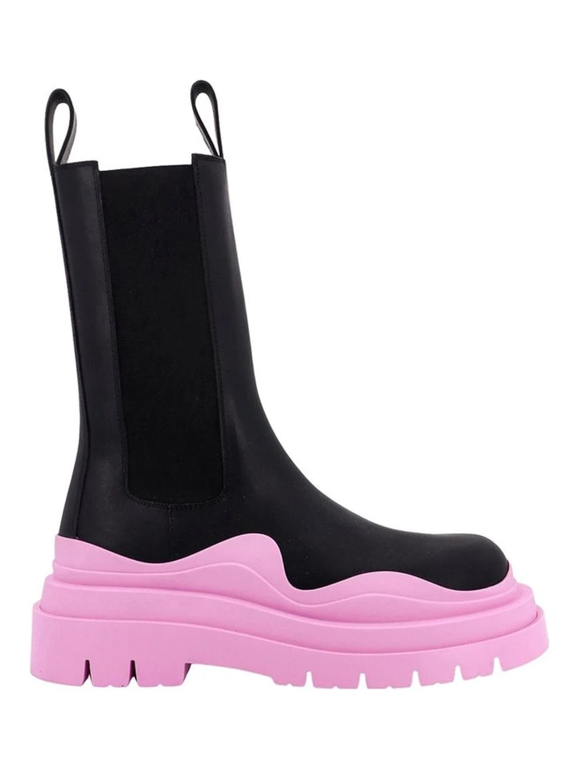 Black Calfskin Chelsea Boots