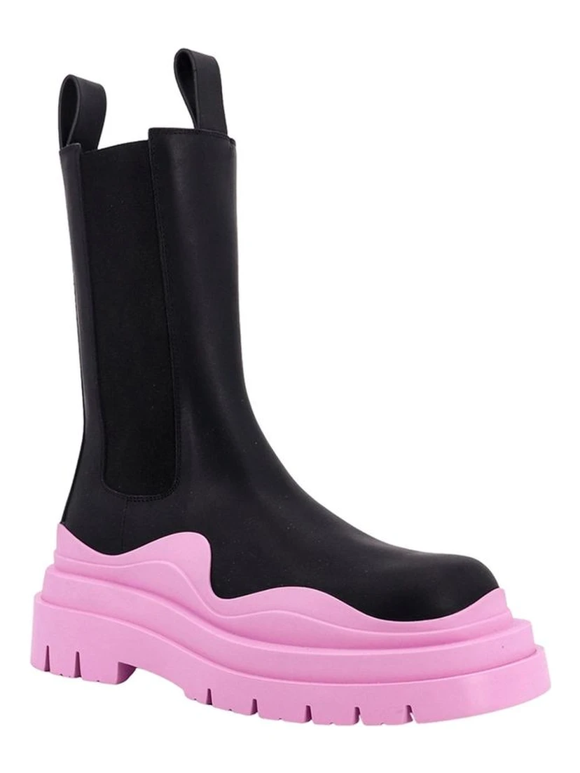 Black Calfskin Chelsea Boots