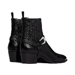 Black Calfskin Chelsea Boots