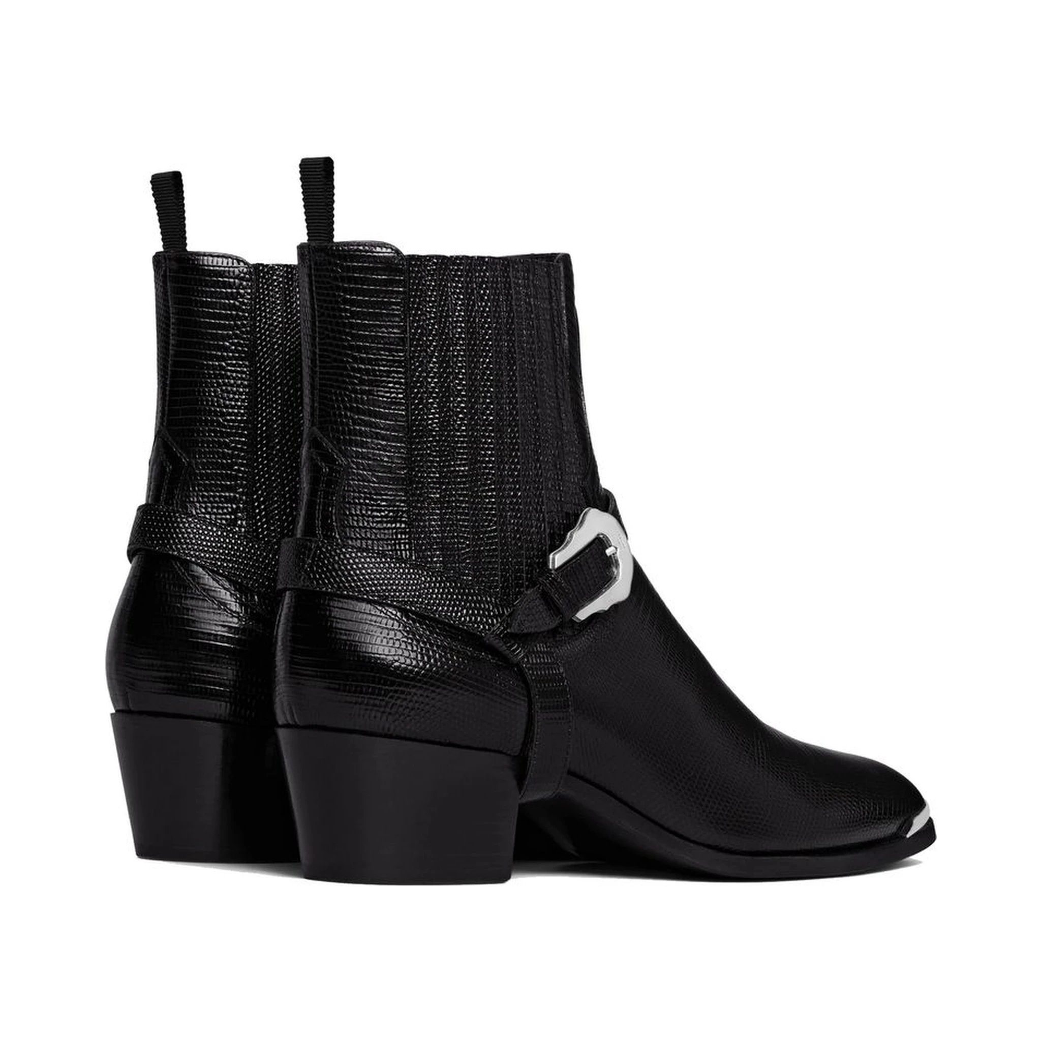 Black Calfskin Chelsea Boots