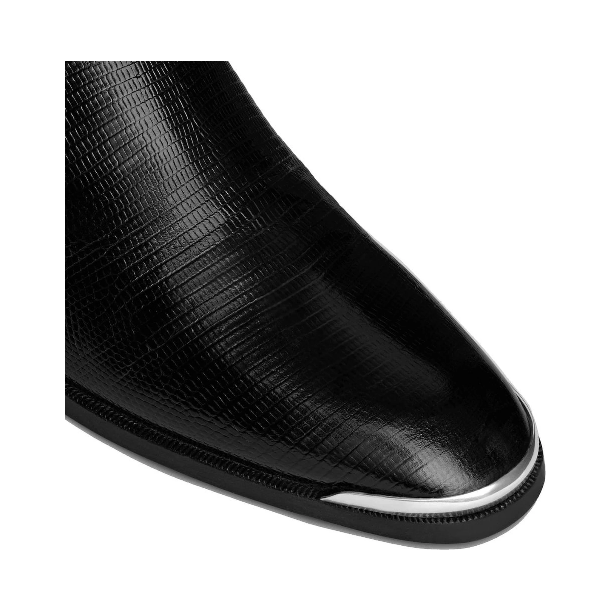 Black Calfskin Chelsea Boots