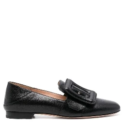 Black Calfskin Slip-On Loafers