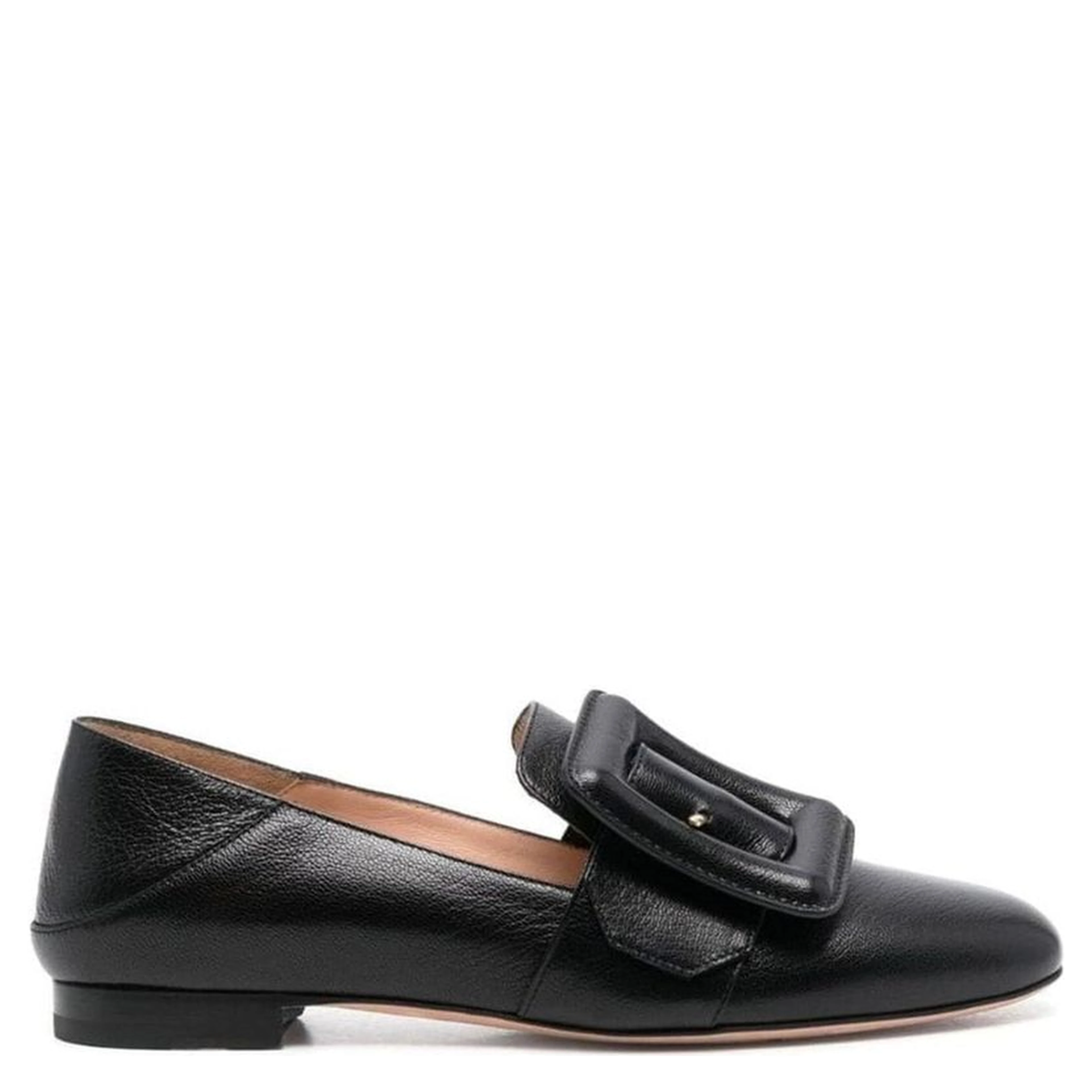 Black Calfskin Slip-On Loafers