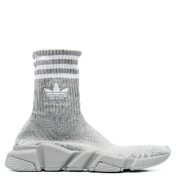 Gray Nylon Athletic Sneakers