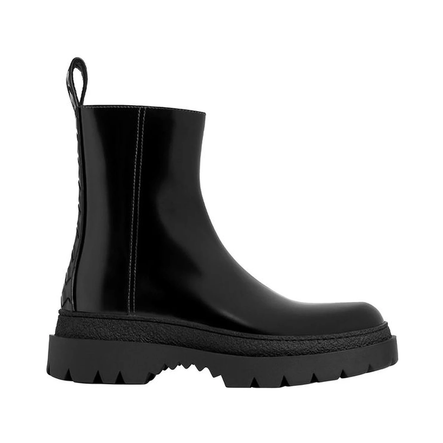 Black Calfskin Ankle Boots