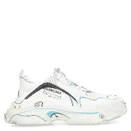 White Calfskin Chunky Sneakers