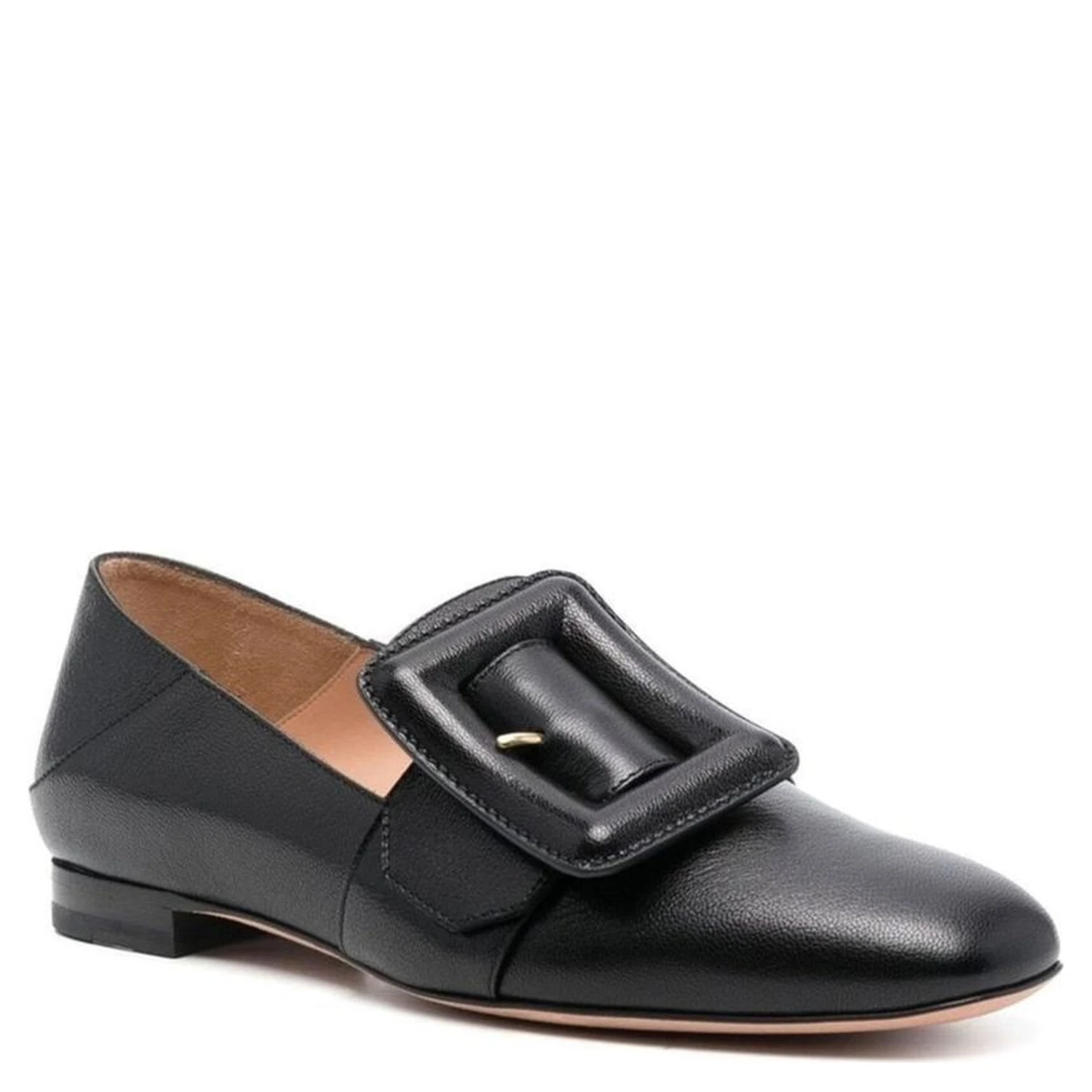 Black Calfskin Slip-On Loafers