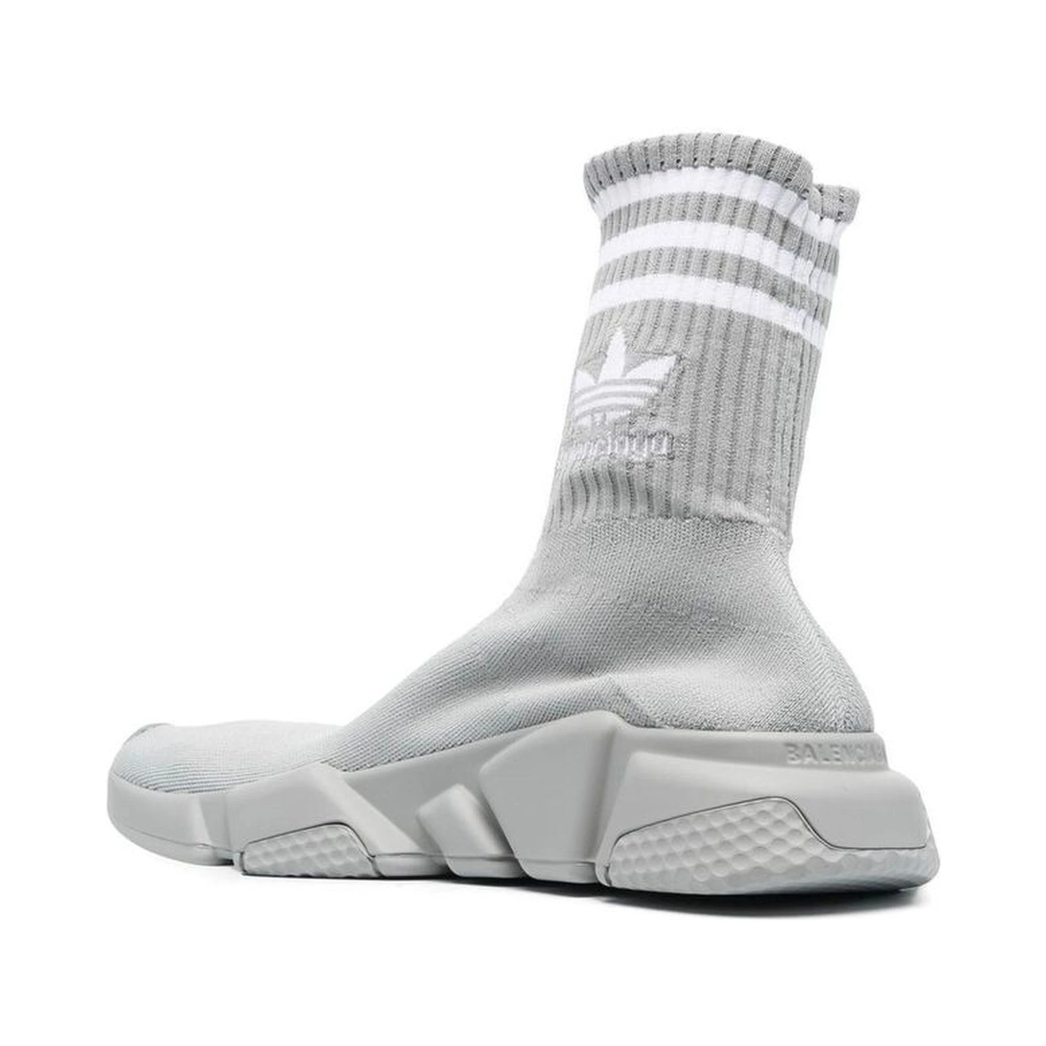 Gray Nylon Athletic Sneakers