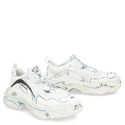 White Calfskin Chunky Sneakers