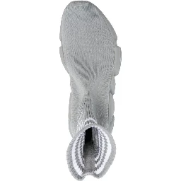 Gray Nylon Athletic Sneakers