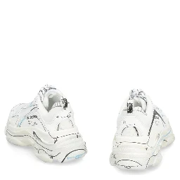 White Calfskin Chunky Sneakers
