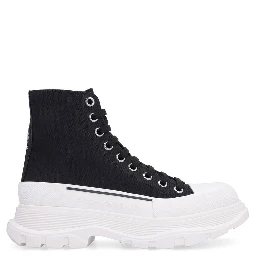 Black Canvas High Top Sneakers