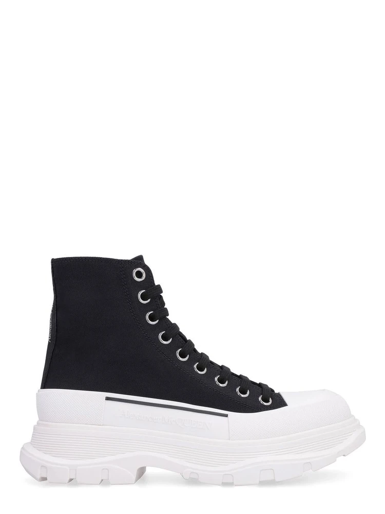 Black Canvas High Top Sneakers