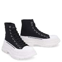 Black Canvas High Top Sneakers