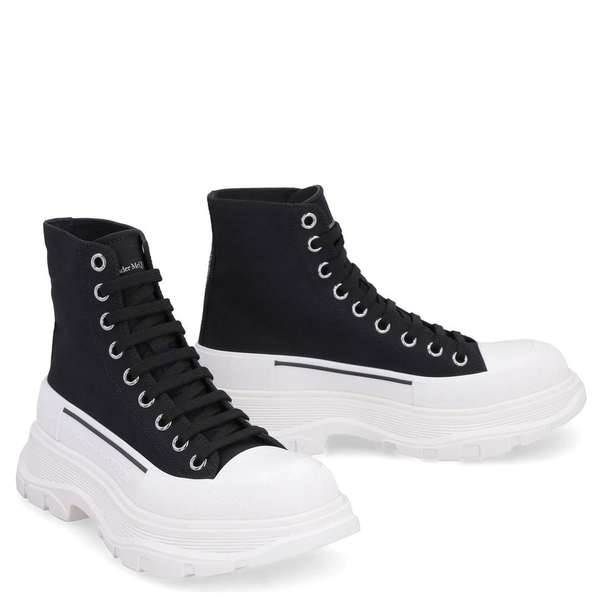 Black Canvas High Top Sneakers