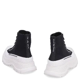 Black Canvas High Top Sneakers