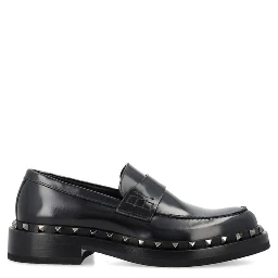 Black Calfskin Slip-On Loafers