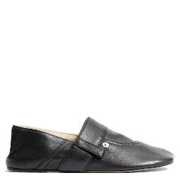 Black Calfskin Slippers