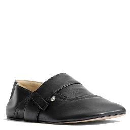 Black Calfskin Slippers
