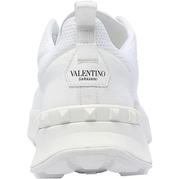 White Fabric Athletic Sneakers