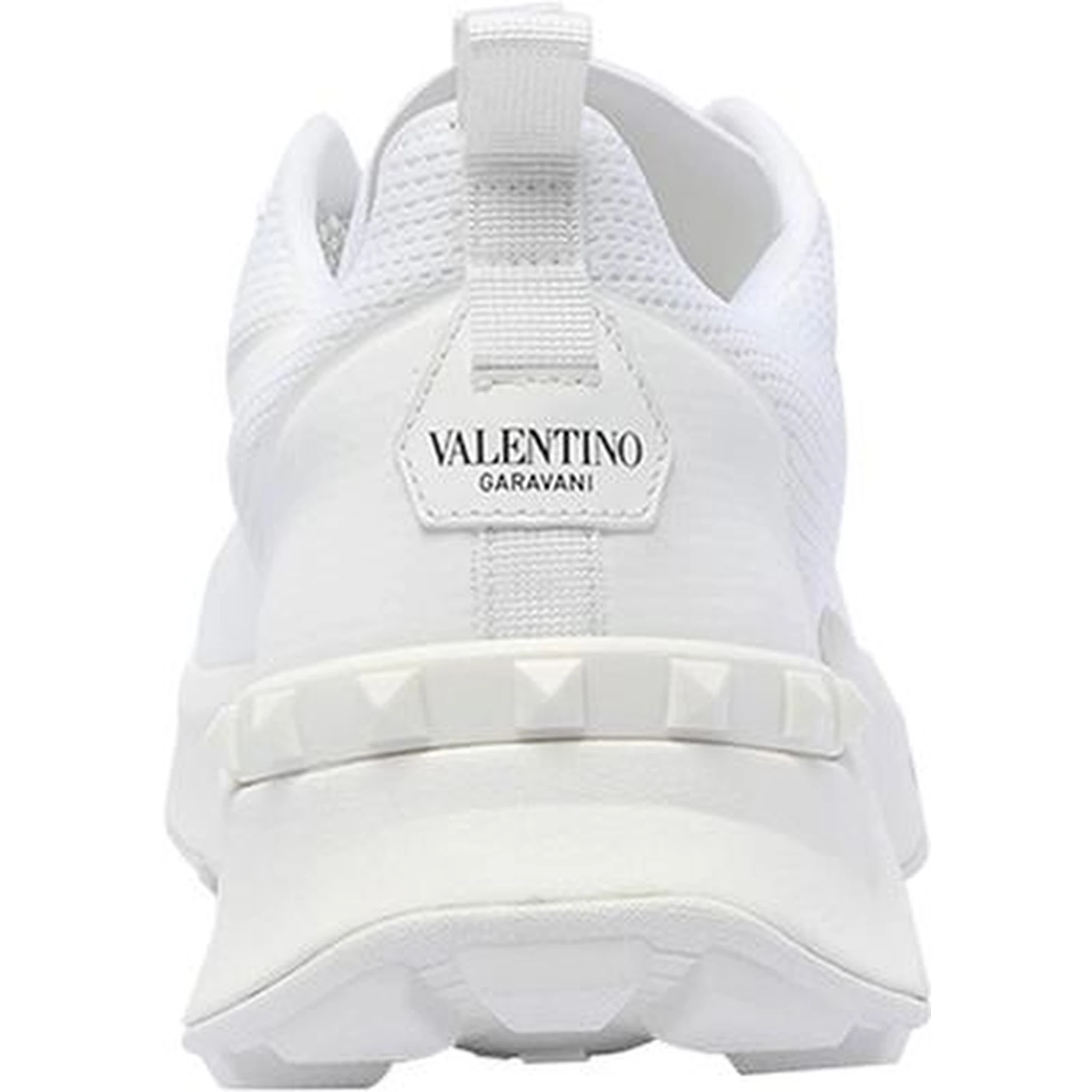 White Fabric Athletic Sneakers