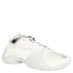 White Polyethylene Athletic Sneakers