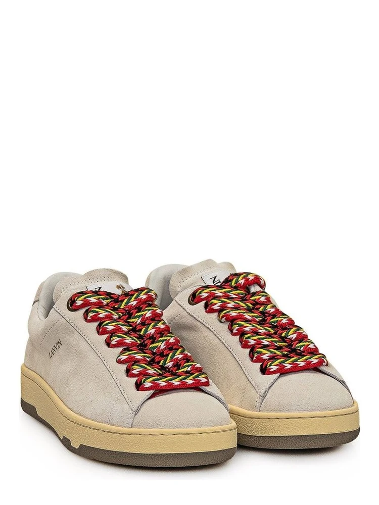 Gray Leather Low Top Sneakers alternative