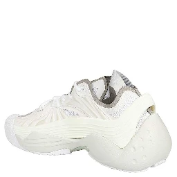 White Polyethylene Athletic Sneakers