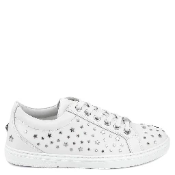 White Calfskin Low Top Sneakers