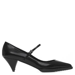 Black Calfskin High Heel Pumps