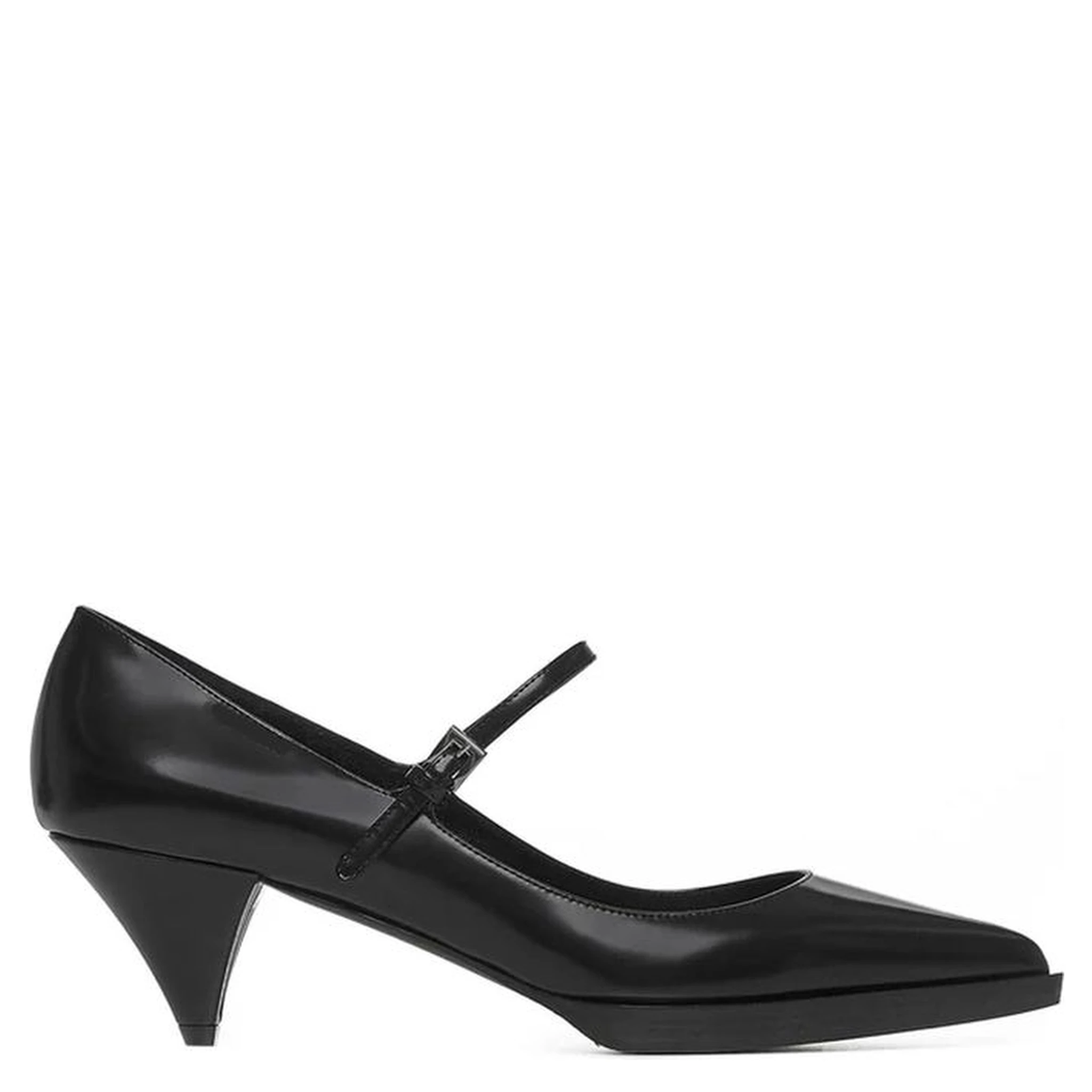 Black Calfskin High Heel Pumps
