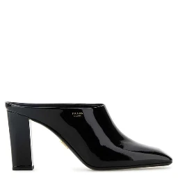 Black Calfskin Mules