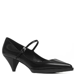 Black Calfskin High Heel Pumps