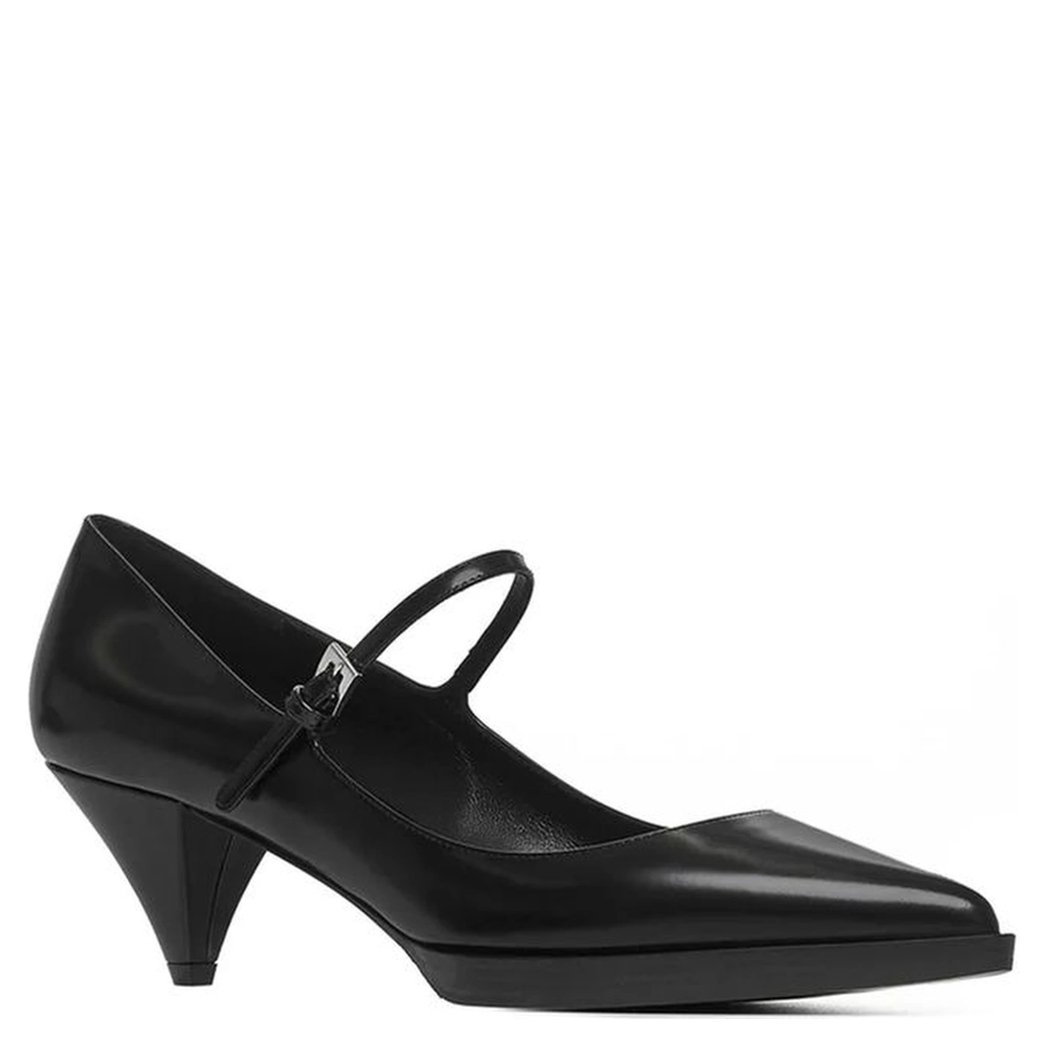 Black Calfskin High Heel Pumps