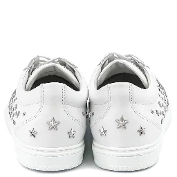 White Calfskin Low Top Sneakers
