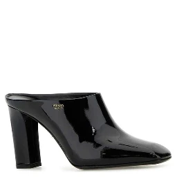 Black Calfskin Mules