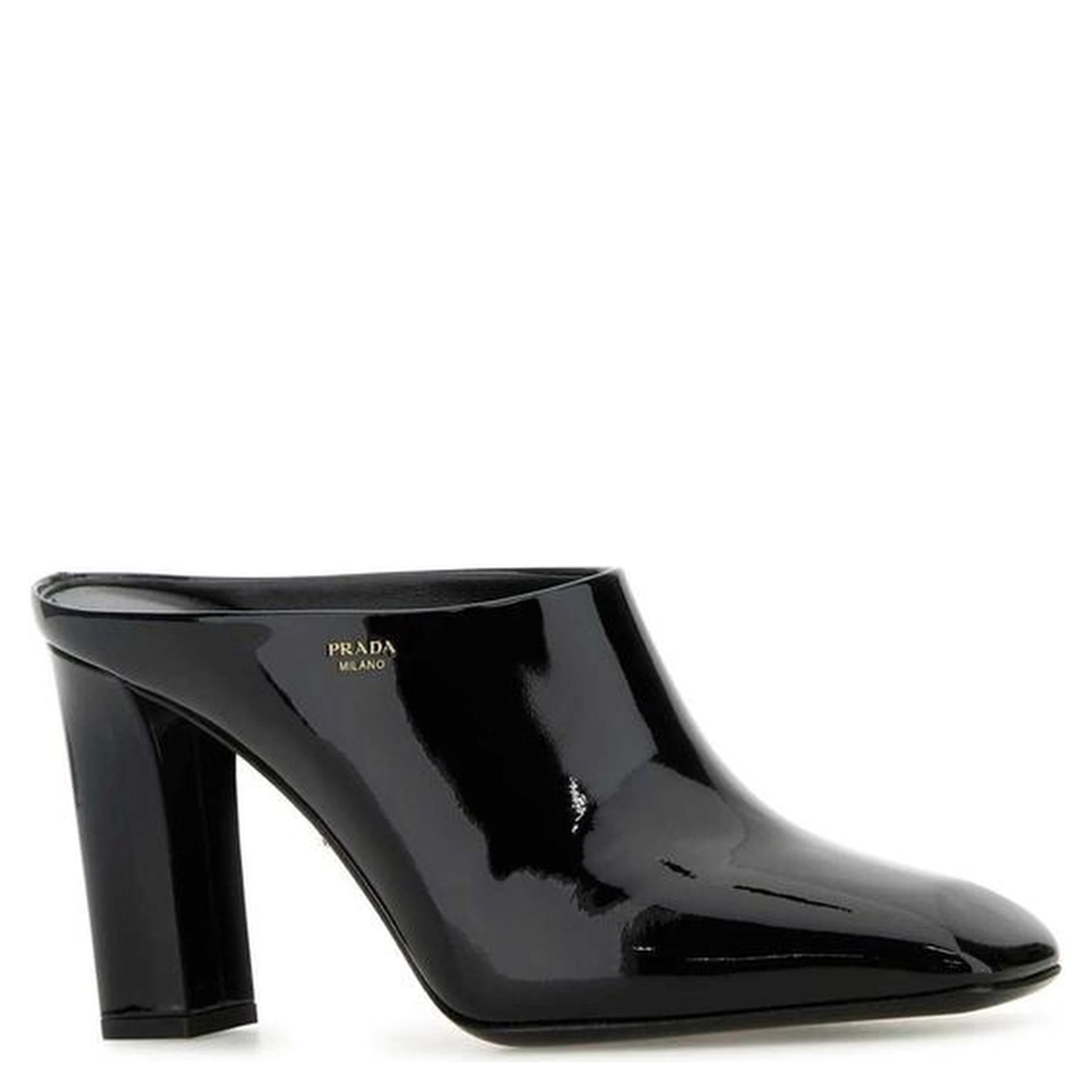 Black Calfskin Mules