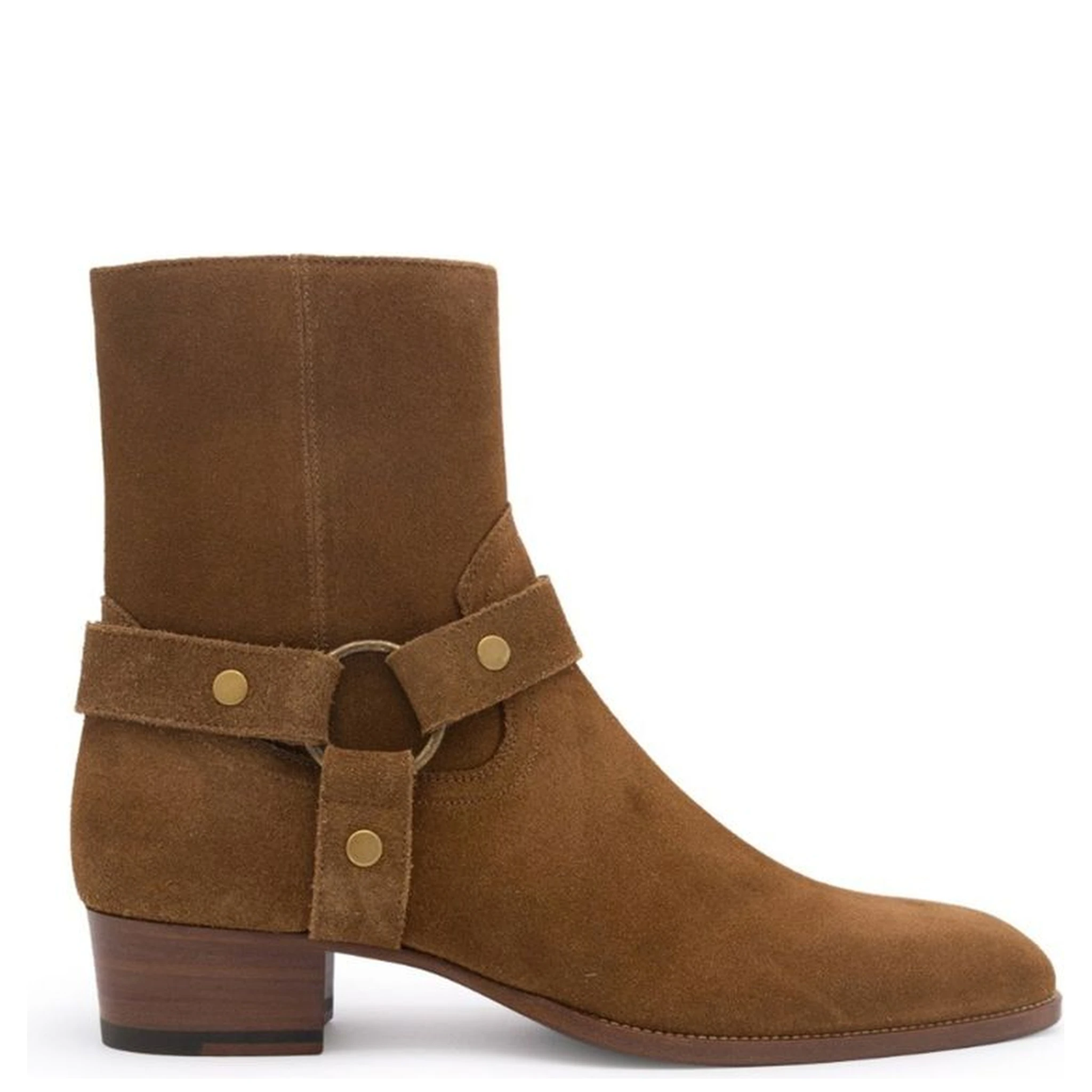 Brown Calfskin Ankle Boots