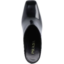 Black Calfskin Mules