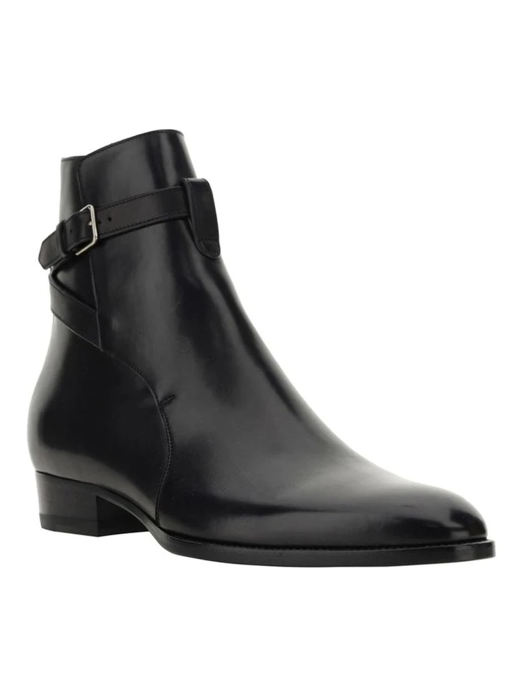 Black Calfskin Ankle Boots alternative