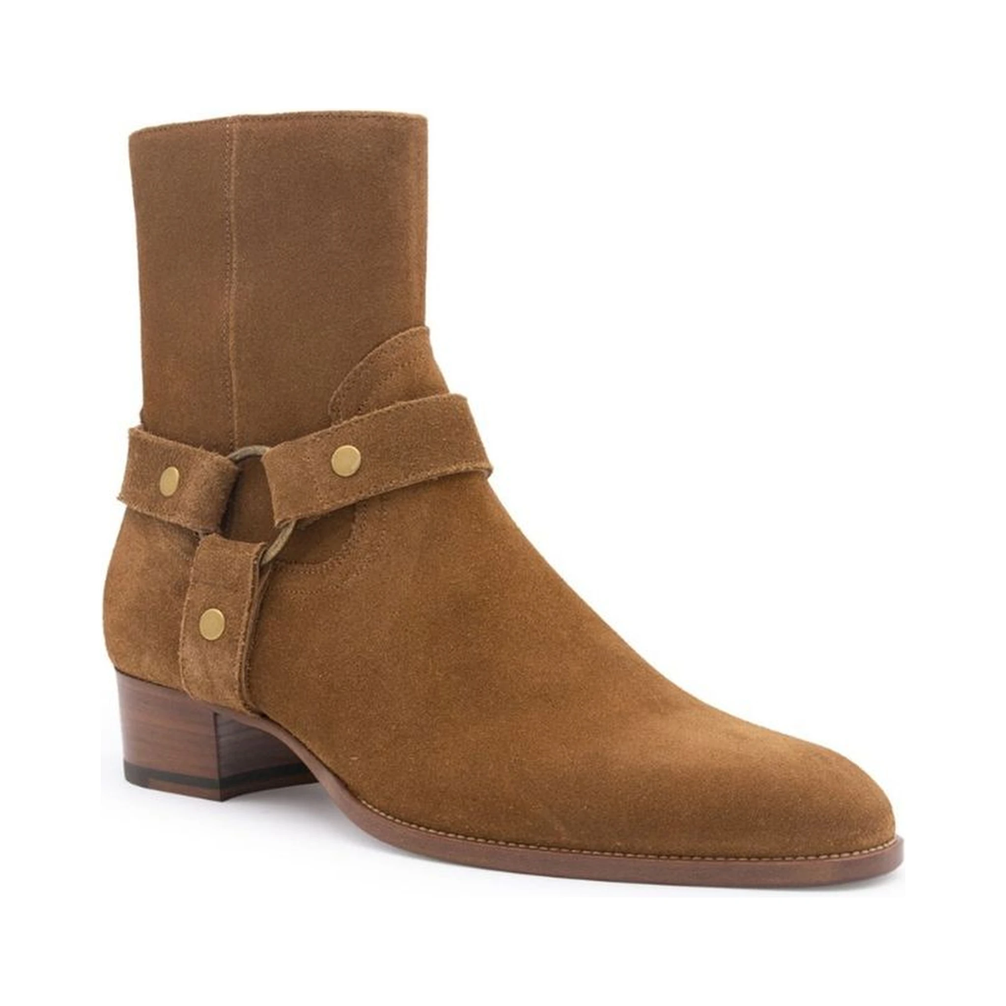 Brown Calfskin Ankle Boots