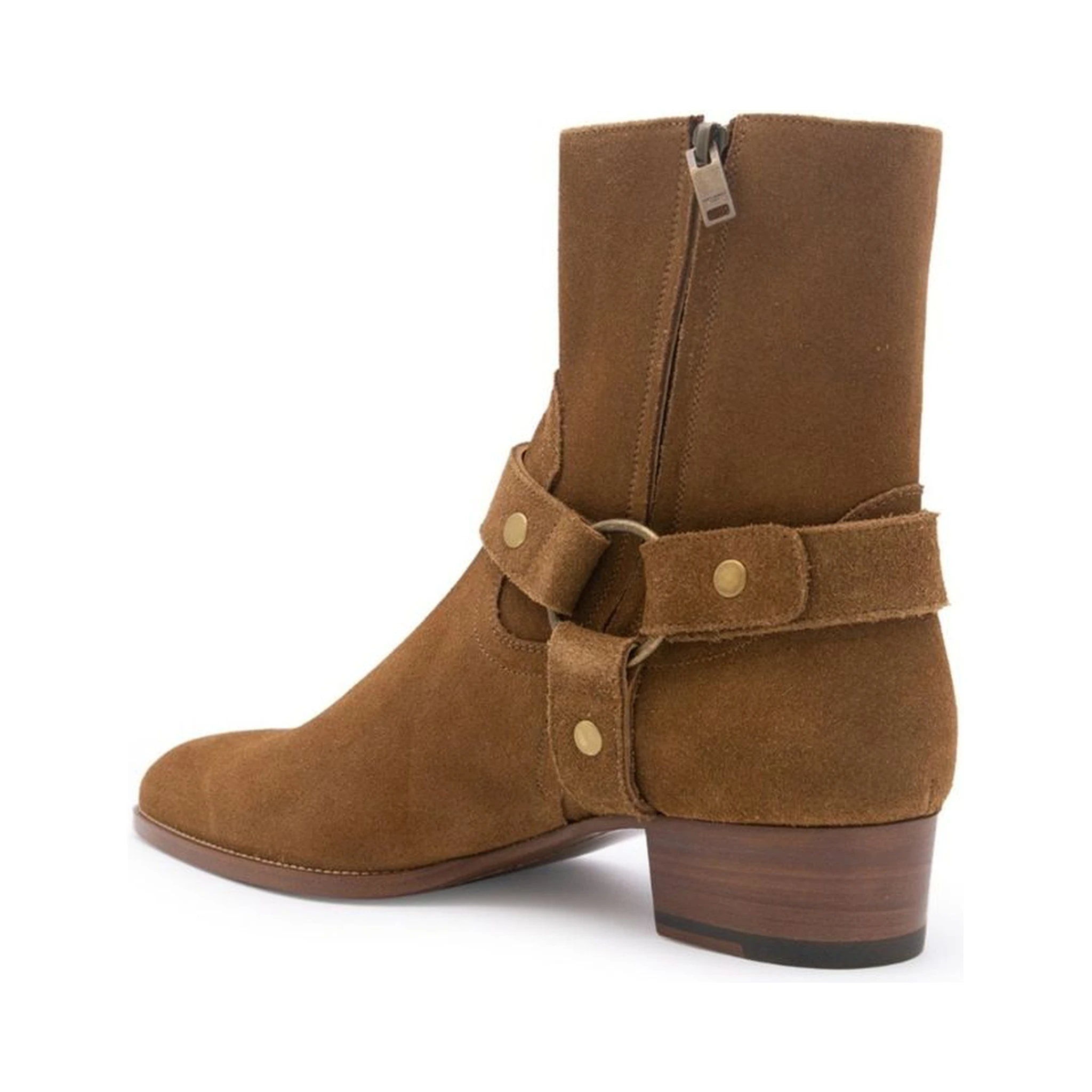 Brown Calfskin Ankle Boots