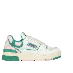 White Leather Low Top Sneakers