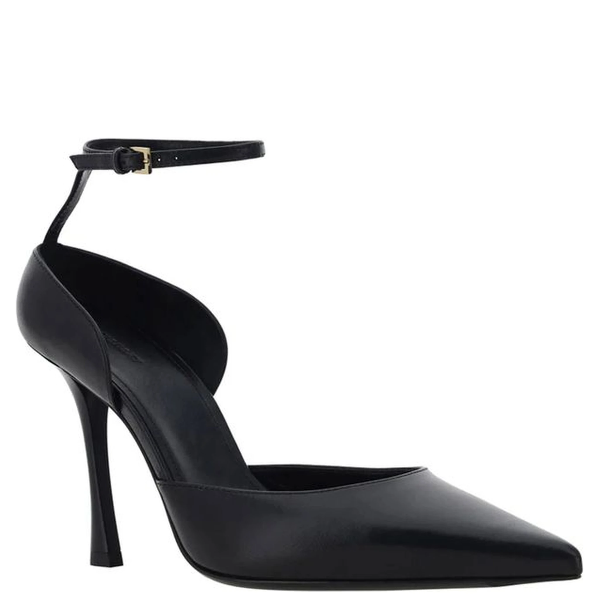 Black Lamb Leather Pumps