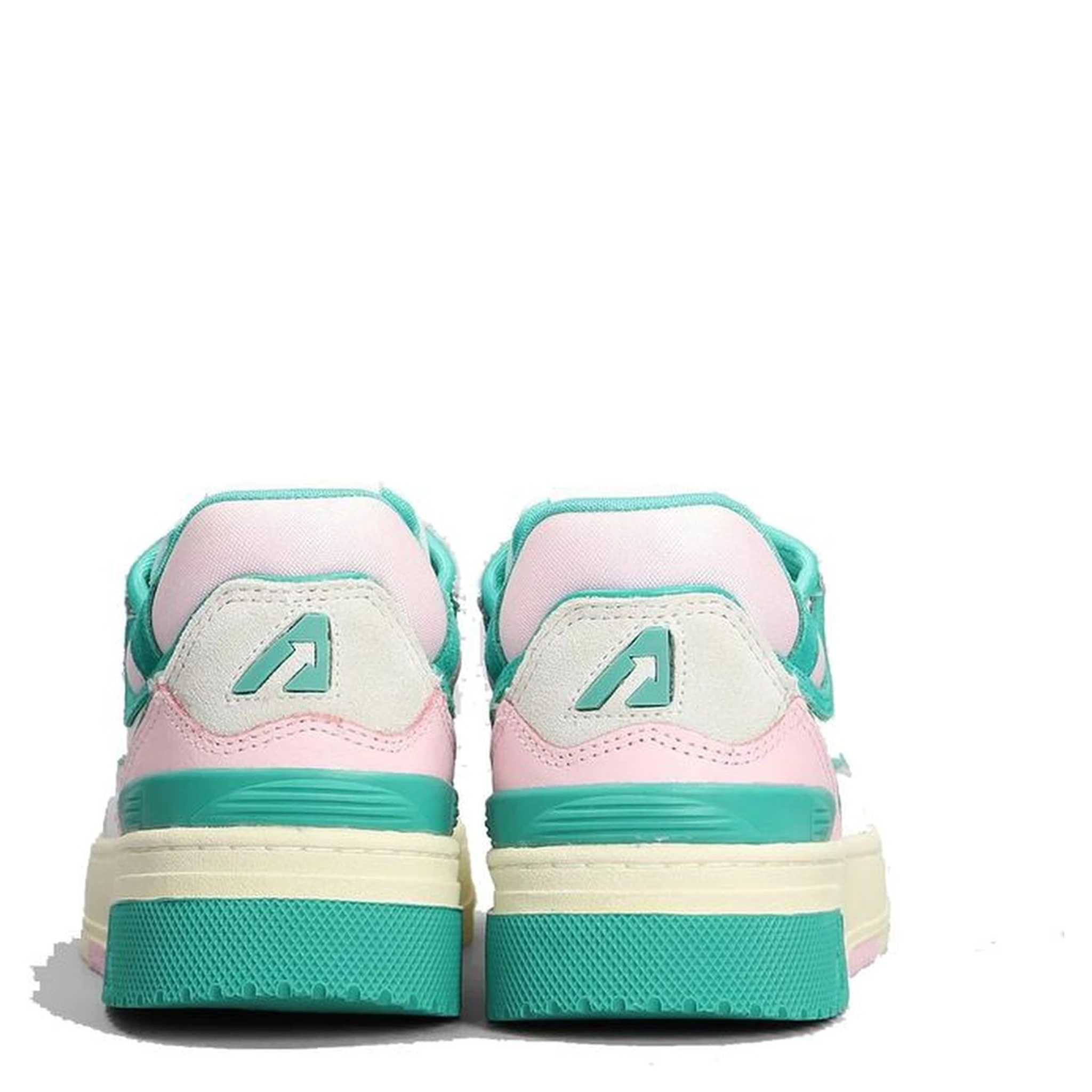 White Leather Low Top Sneakers