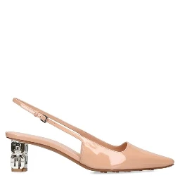 Beige Calfskin Pumps