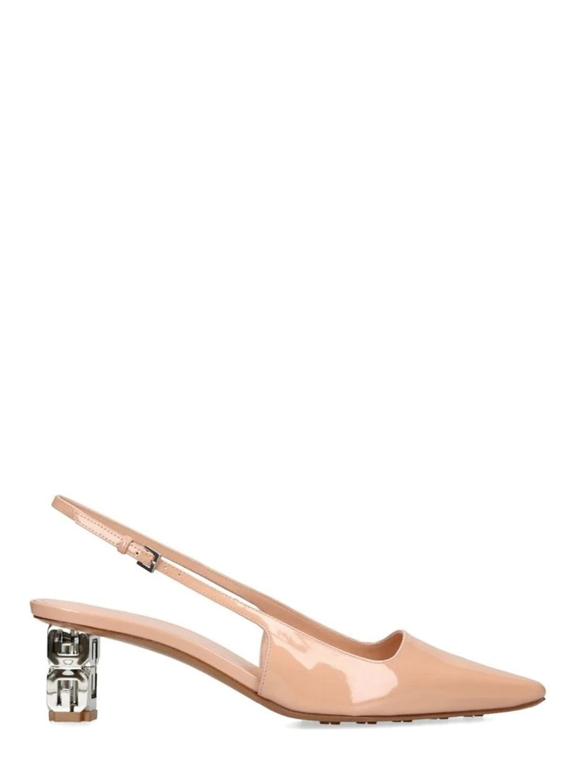 Beige Calfskin Pumps